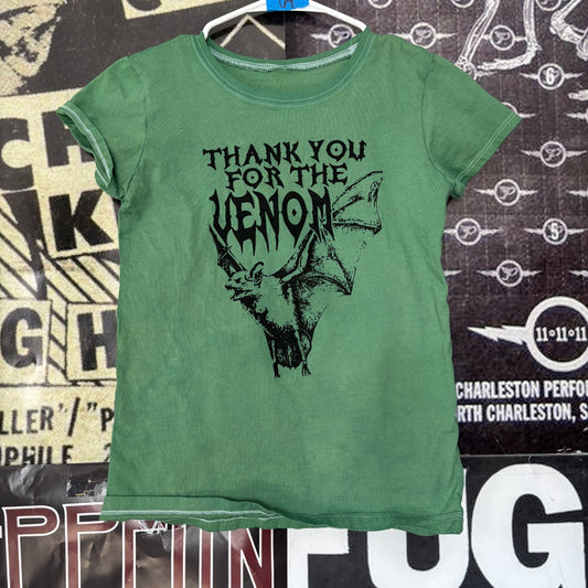 VENOM green babydoll tee SM/MED