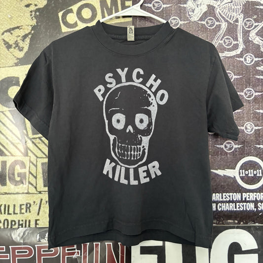 Psycho killer boxy black tee