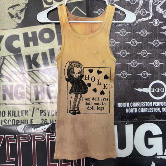 Hole doll parts yellow ribbed tank SM