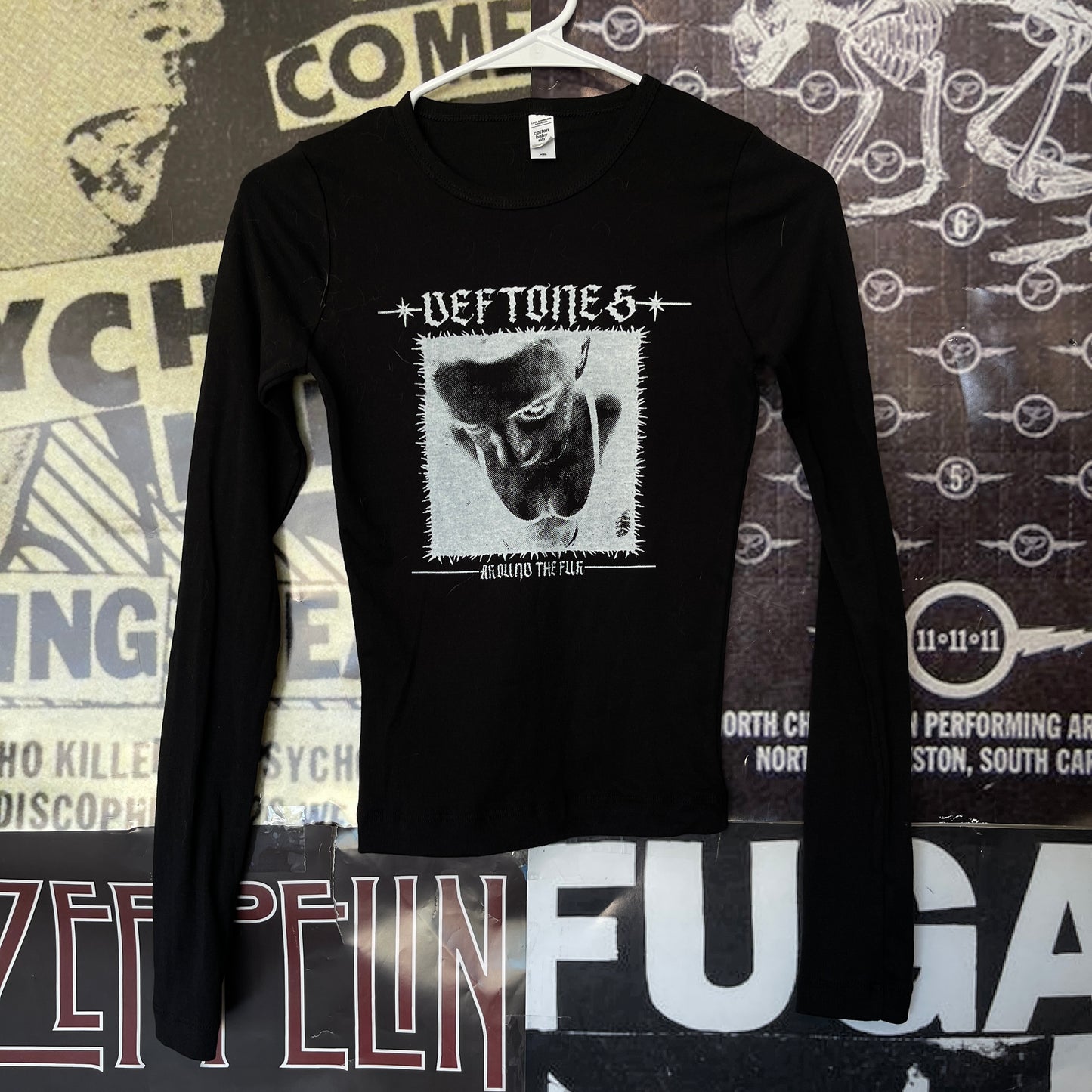 Deftones black baby long sleeve