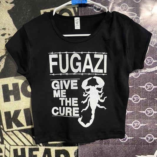 FUGAZI BLACK CROP BABY TEE