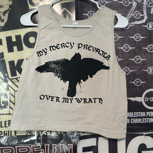 WALKING DEAD MERCY cream/black muscle tank SM/MED (ready)