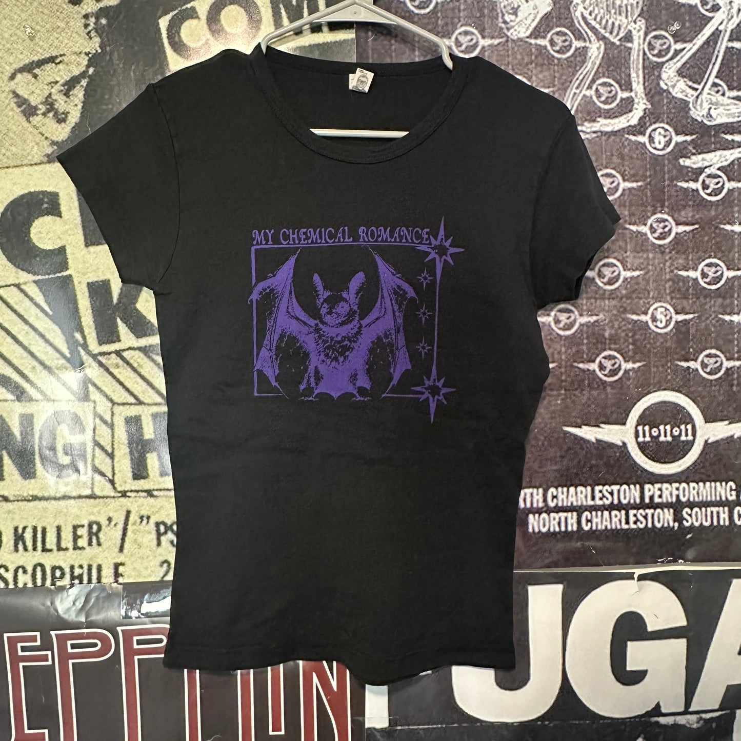 MY CHEMICAL ROMANCE black/purple baby doll tee  (preorder)