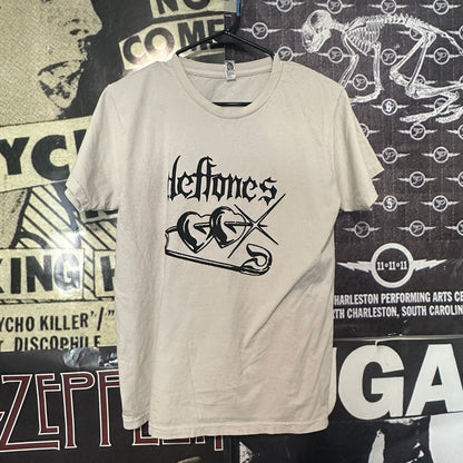 DEFTONES  cream/black boyfriend tee (ready)