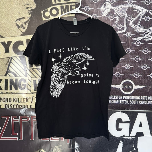 Twin peaks owl black boyfriend tee