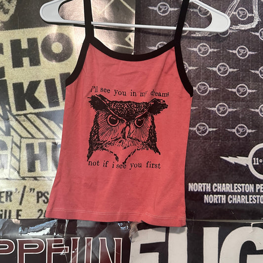 Twin peaks dreams red/black ringer tank SM/MED (ready)