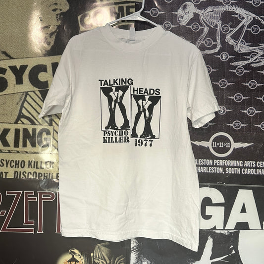TALKING HEADS white full size tee