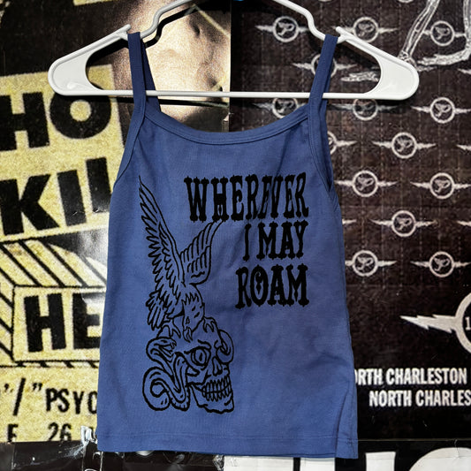 wherever roam blue baby tank