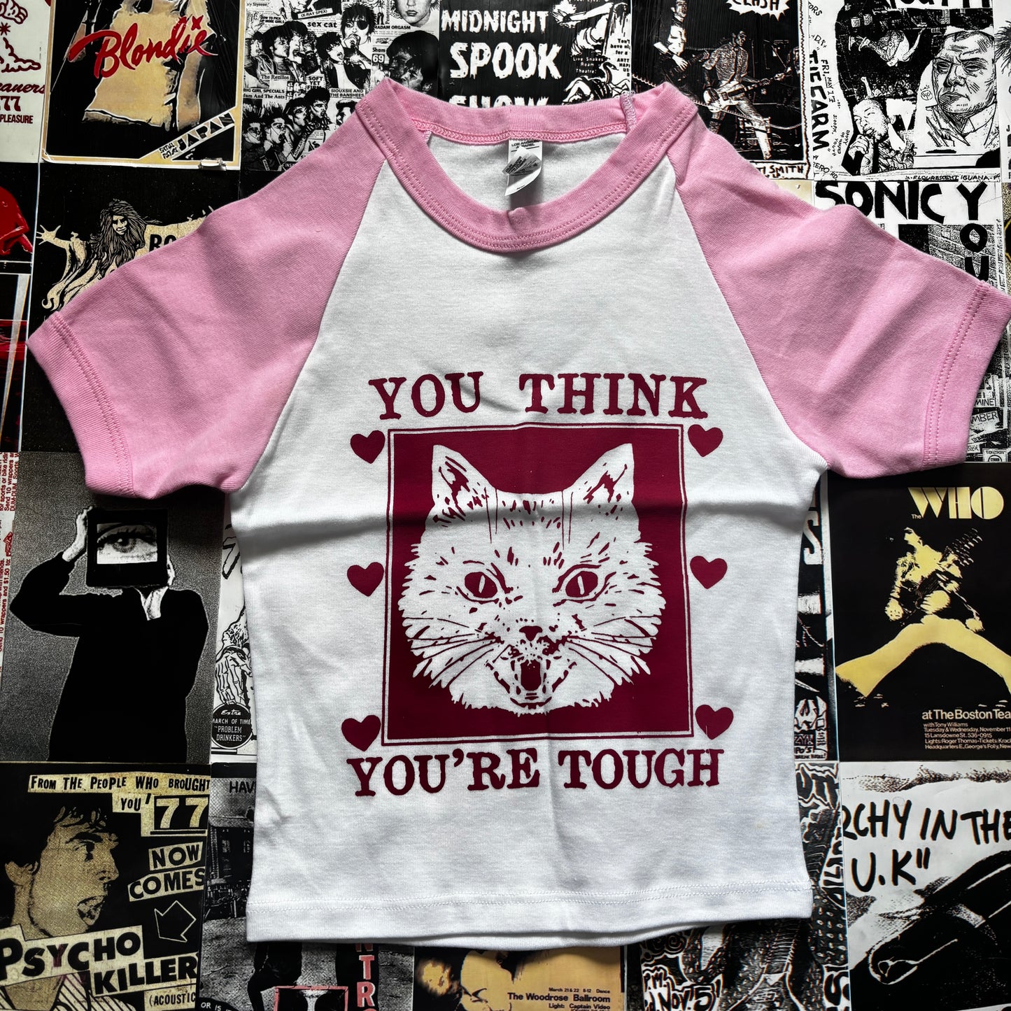 TOUGH PINK RAGLAN XS