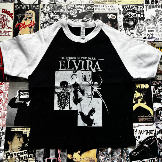 ELVIRA B&W RAGLAN LARGE