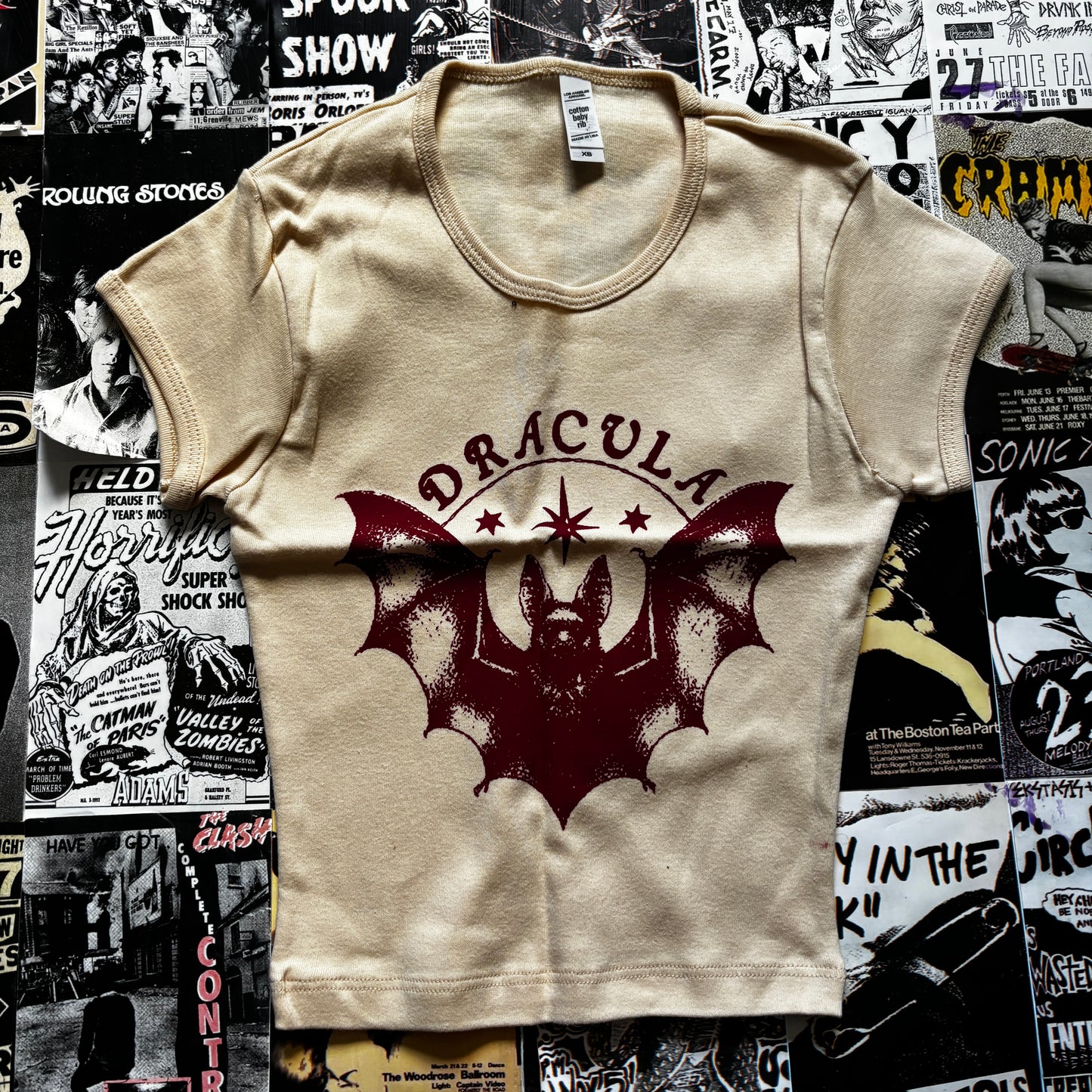 DRACULA CREAM/RED CROP XSMALL