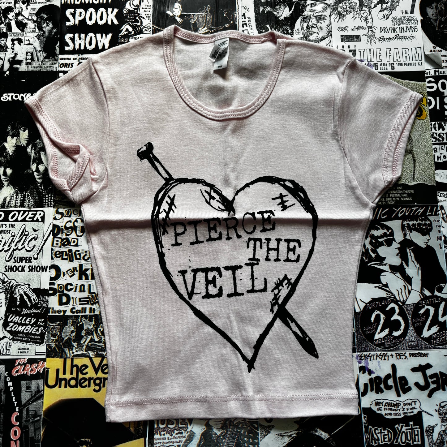 PIERCE PINK CROP XSMALL