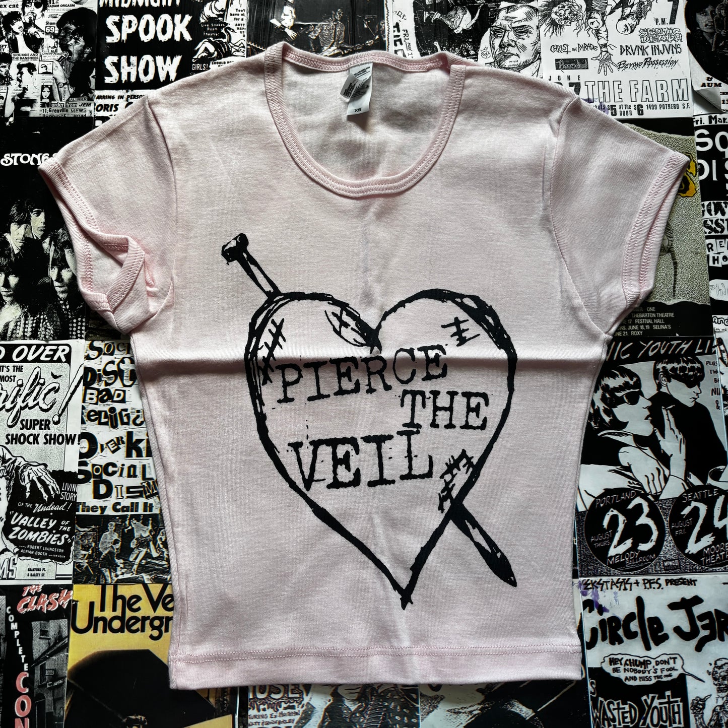 PIERCE PINK CROP XSMALL