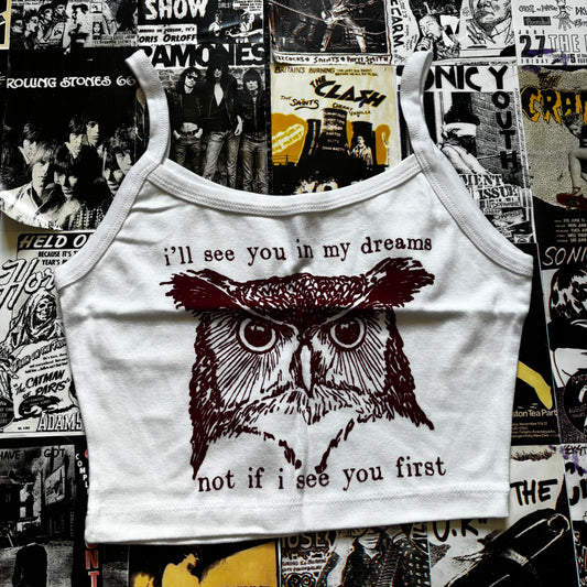 TWIN WHITE CROP TANK MEDIUM