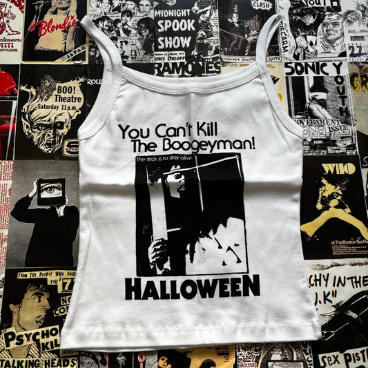 HALLOWEEN WHITE TANK MEDIUM