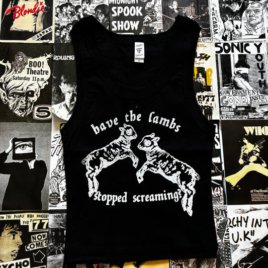 SILENCE BLACK CROP TANK SMALL/MEDIUM