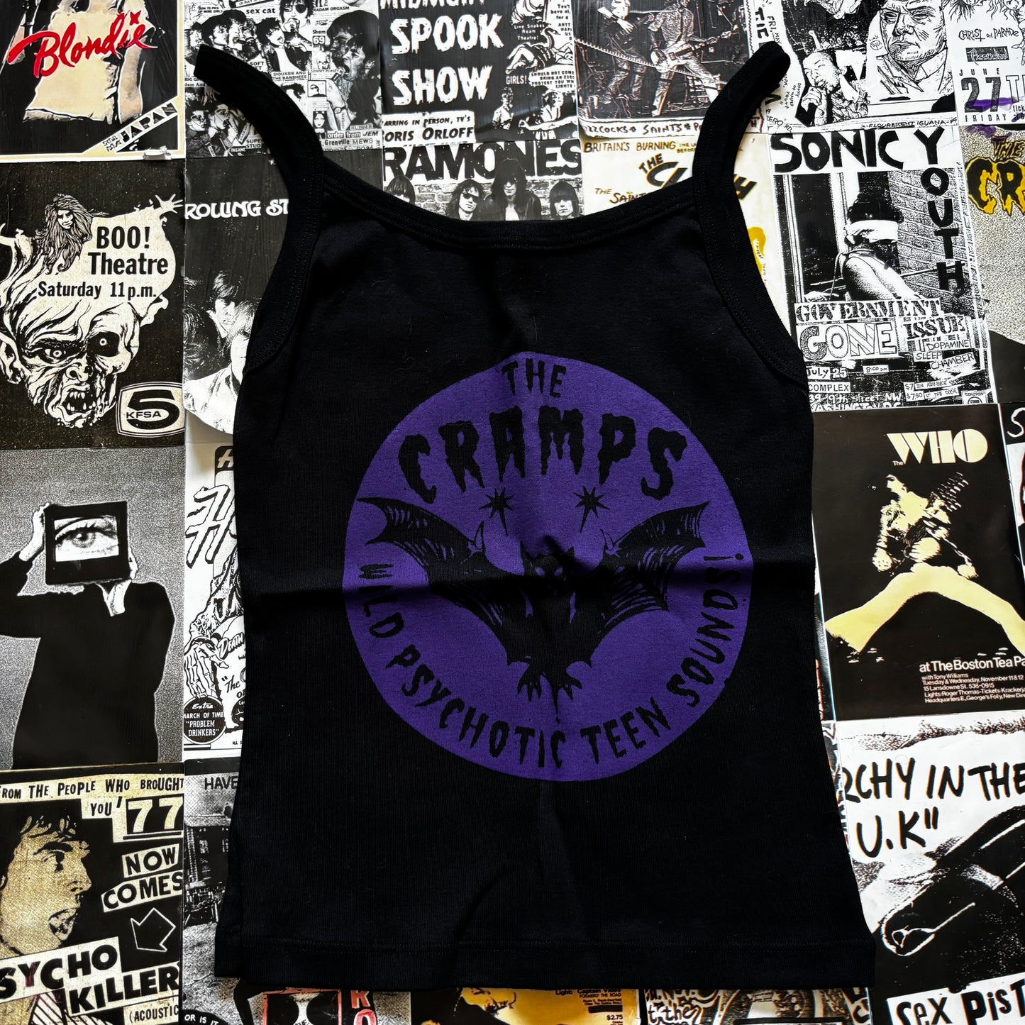 CRAMPS BLACK/PURPLE TANK SMALL