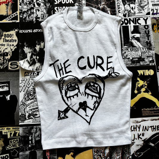 THE CURE WHITE CROP XSMALL