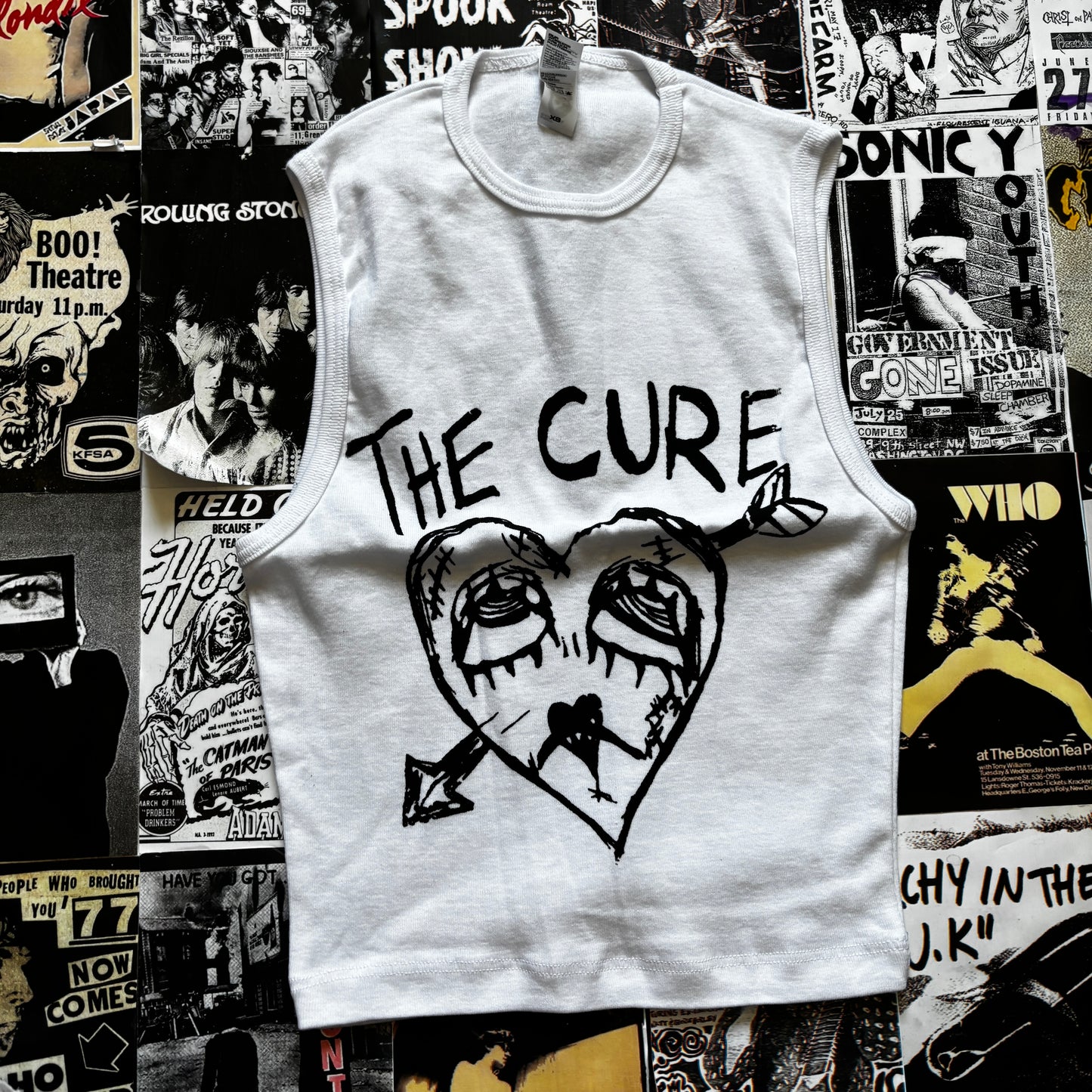 THE CURE WHITE TANK XSMALL