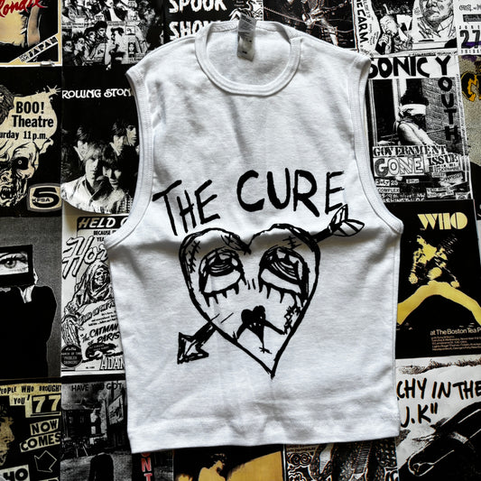 THE CURE WHITE TANK XSMALL