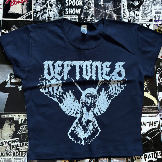 DEFTONES NAVY CROP XLARGE