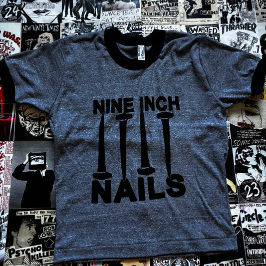 NINE INCH GREY/BLACK RINGER XLARGE