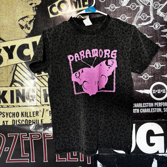 PARAMORE GREY/PINK CHEETAH SLIM TEE