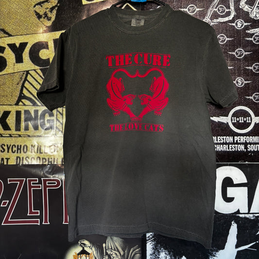 LOVE CATS DARK GREY/RED T-SHIRT
