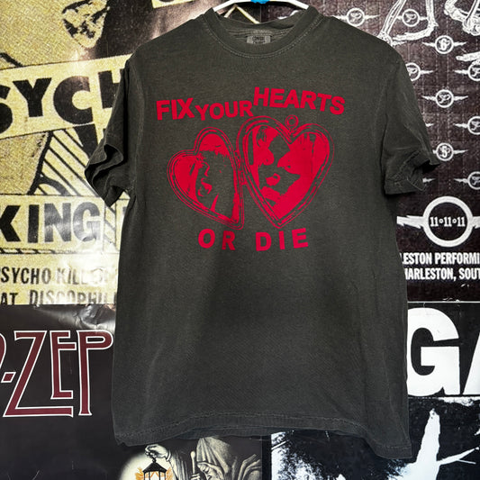 TWIN PEAKS DARK GREY/RED T-SHIRT