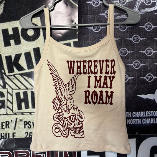 ROAM cream/rust baby tank top