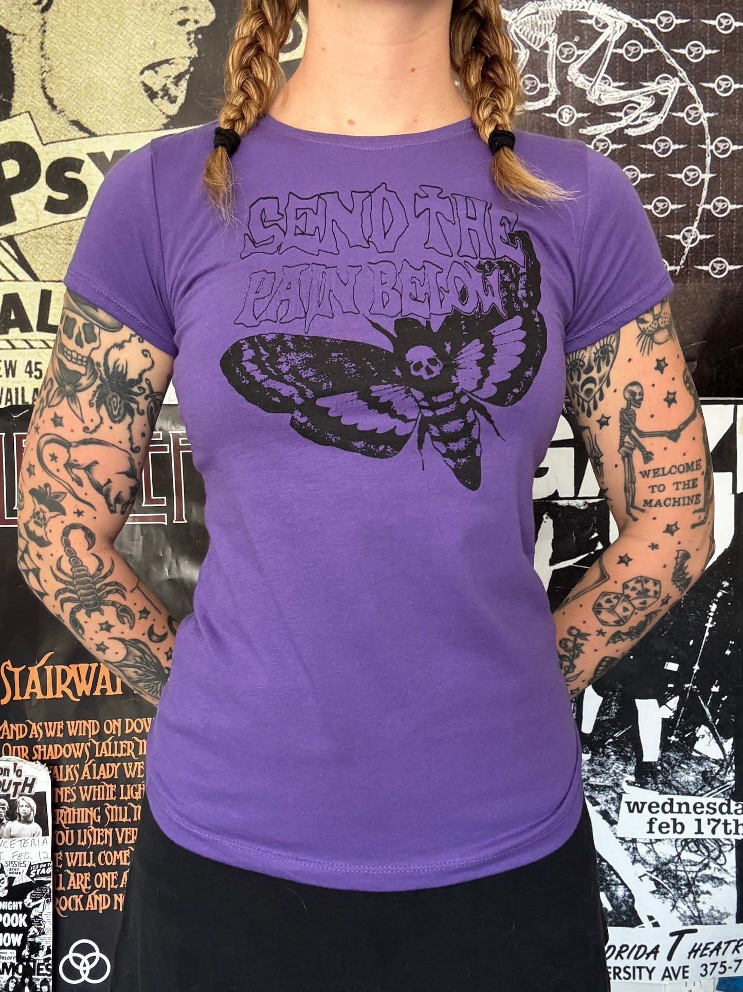 Type purple babydoll tee SM/MED