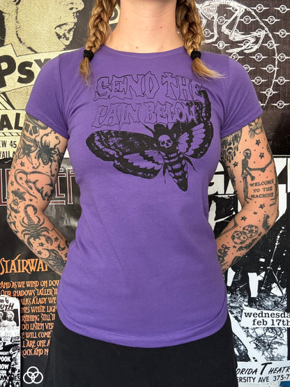 Type purple babydoll tee SM/MED