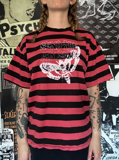 Texas red/black striped tee SM/MED