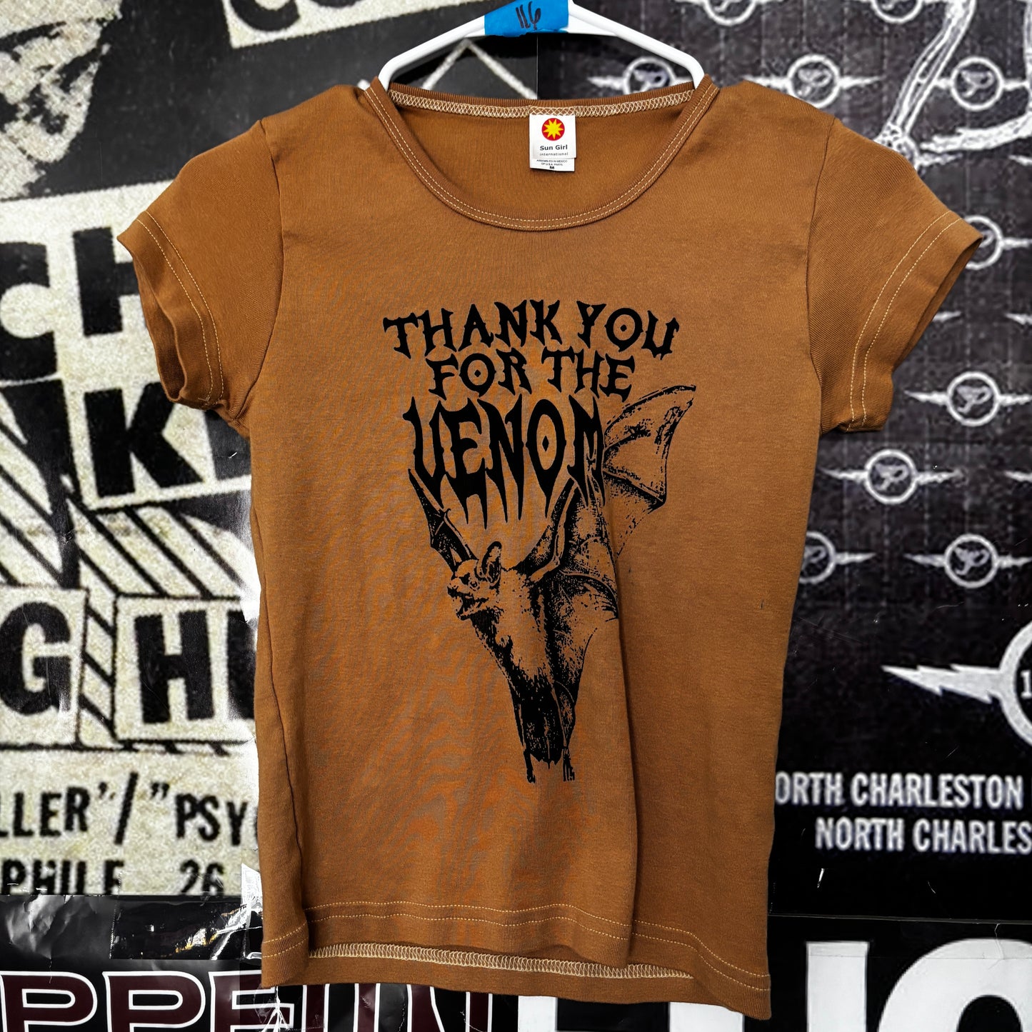 VENOM mustard babydoll tee SM/MED