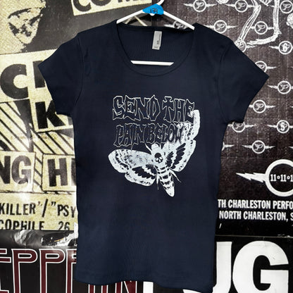 PAIN BELOW navy babydoll tee