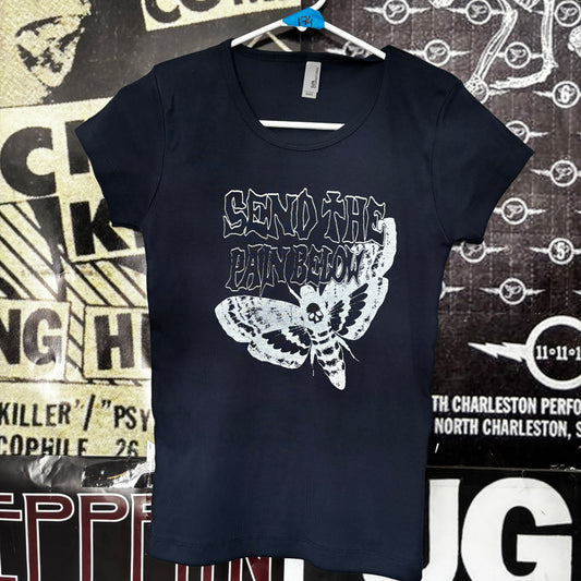 PAIN BELOW navy babydoll tee