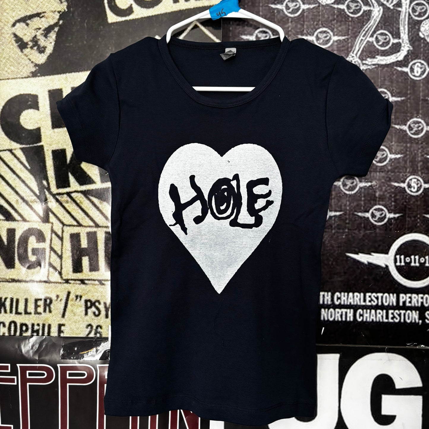 HOLE navy babydoll tee