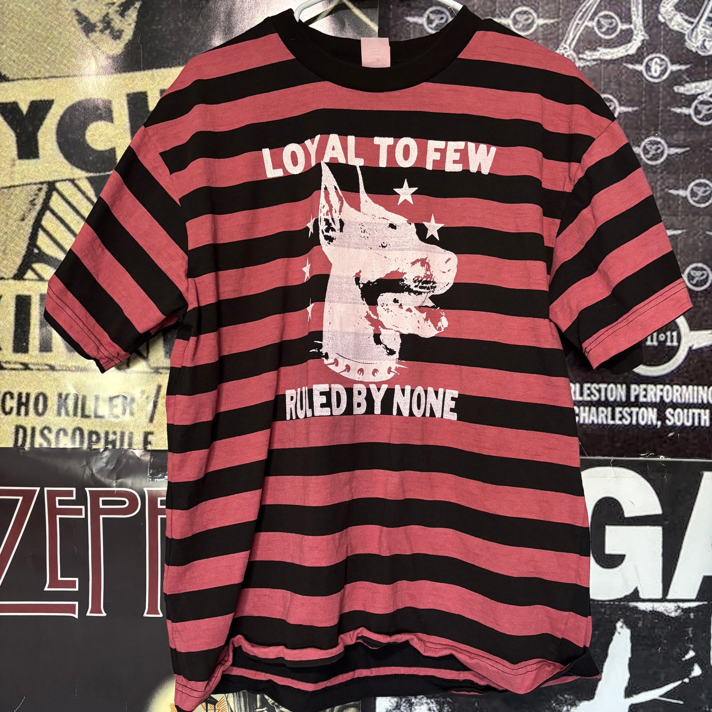 LOYAL black/red striped t-shirt