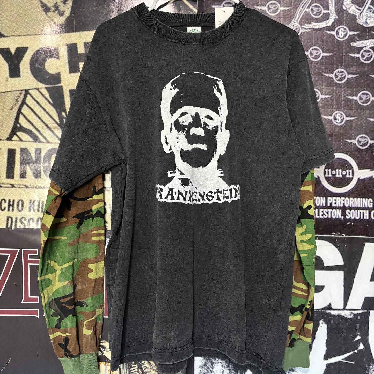 FRANKENSTEIN camo/black long sleeve