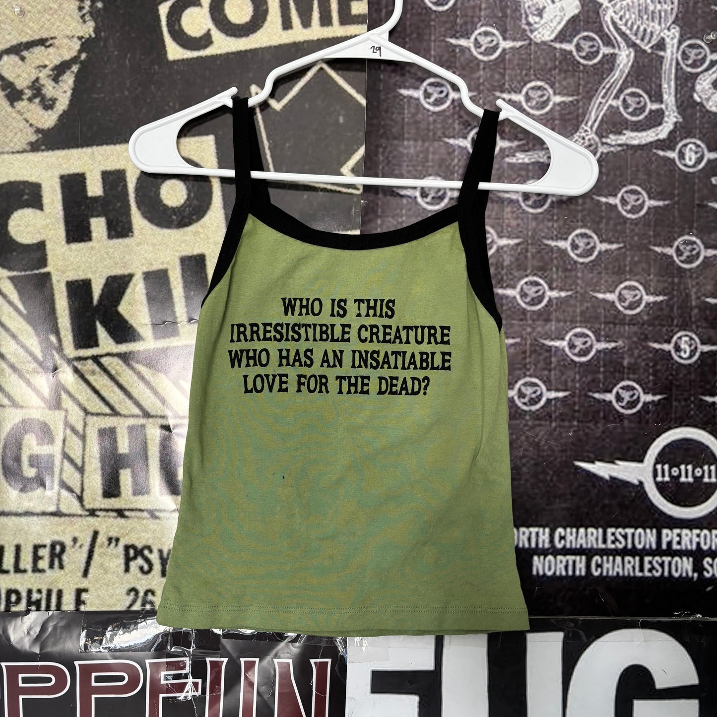 LIVING GIRL LYRICS green/black baby tank