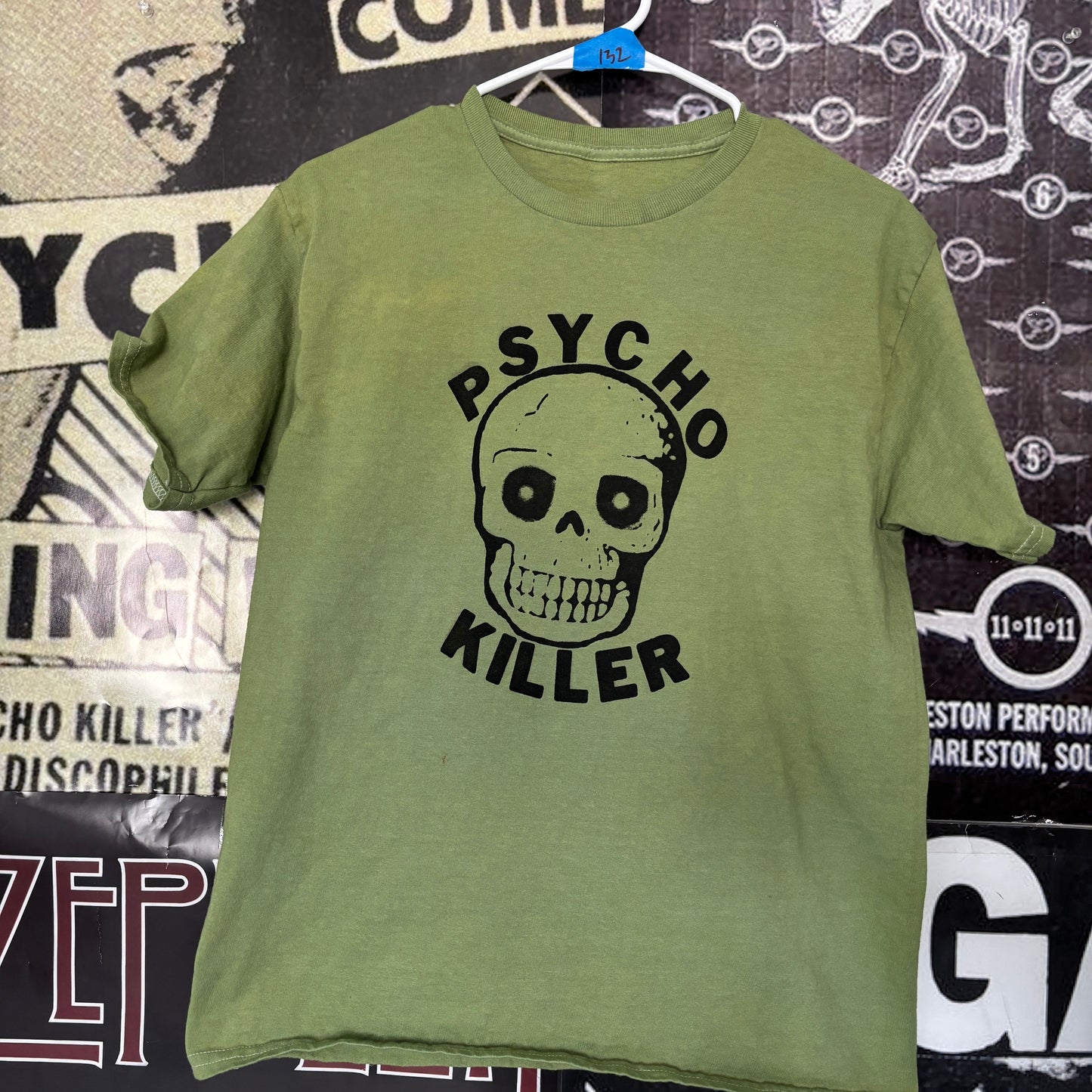 PSYCHO KILLER green tee SM/MED