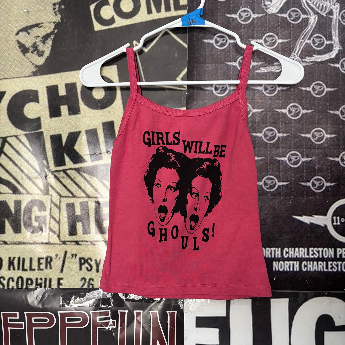 GIRLS GHOULS red baby tank