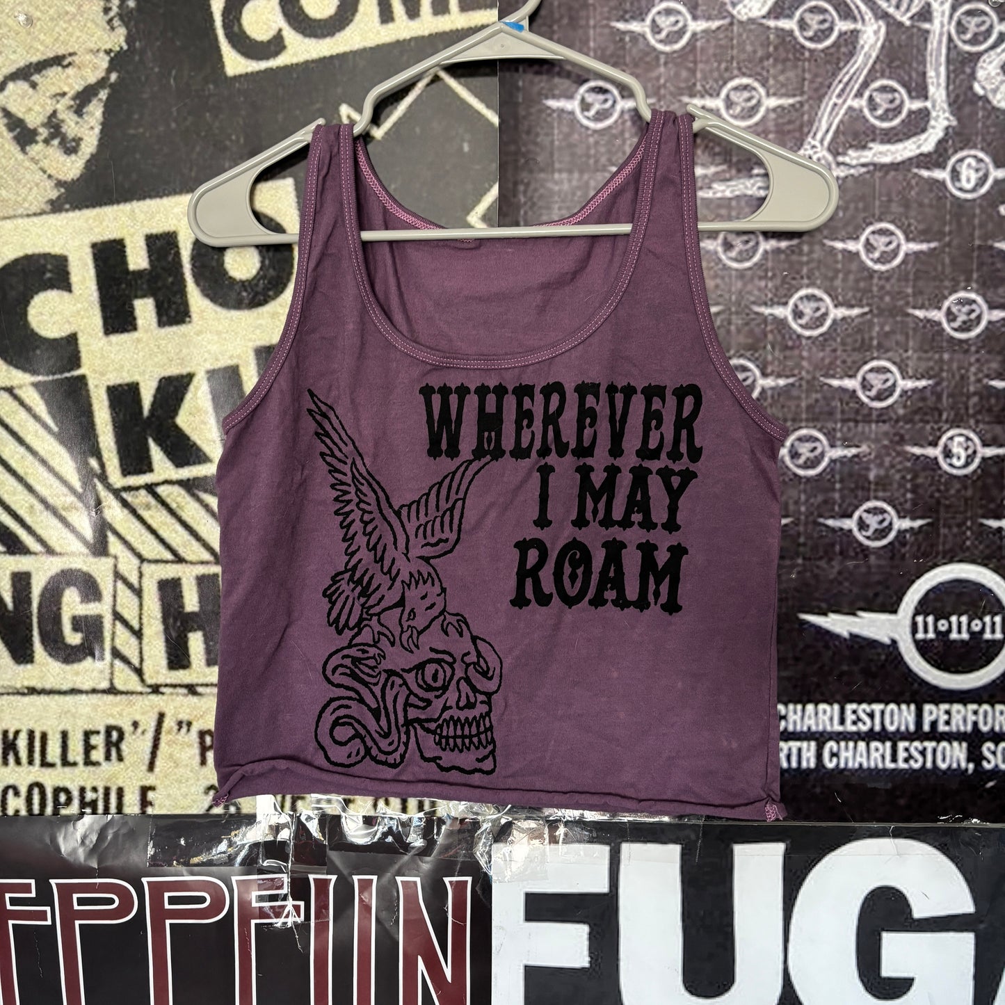 ROAM purple crop tank top SM/MED