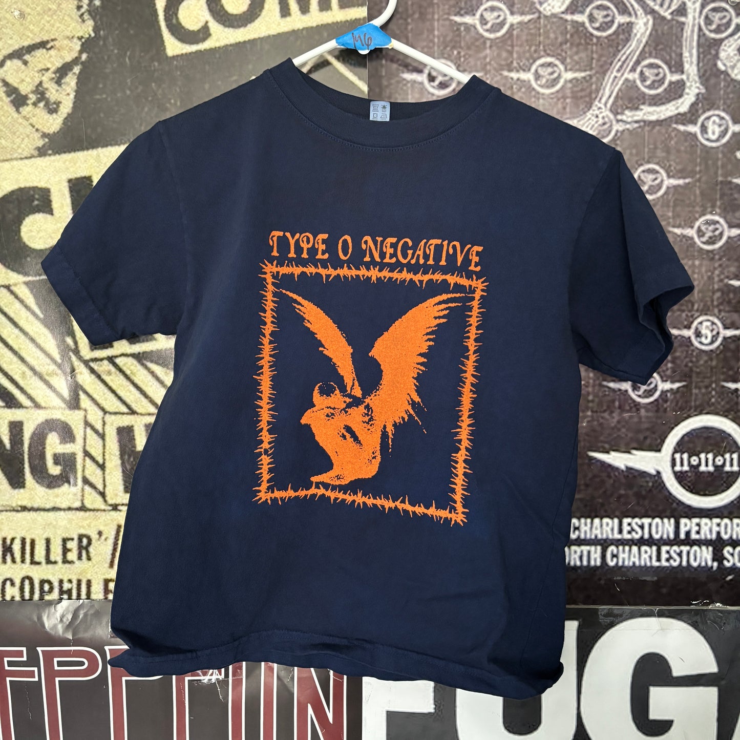 TYPE dark navy/orange slim tee XS/SM