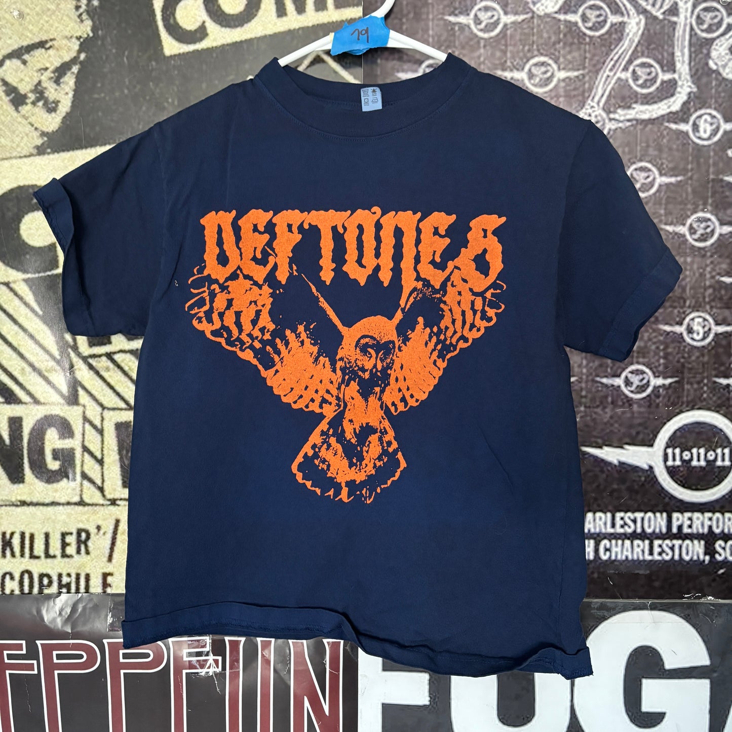 DEF OWL dark navy/orange slim tee XS/SM