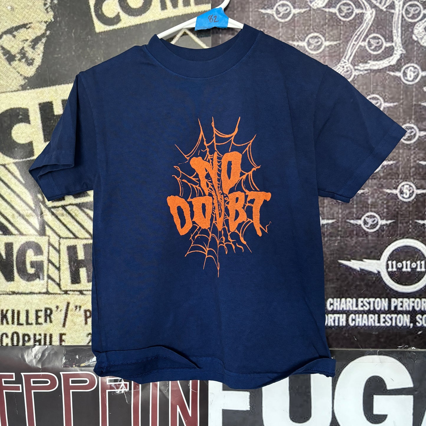 DOUBT dark navy/orange slim tee XS/SM