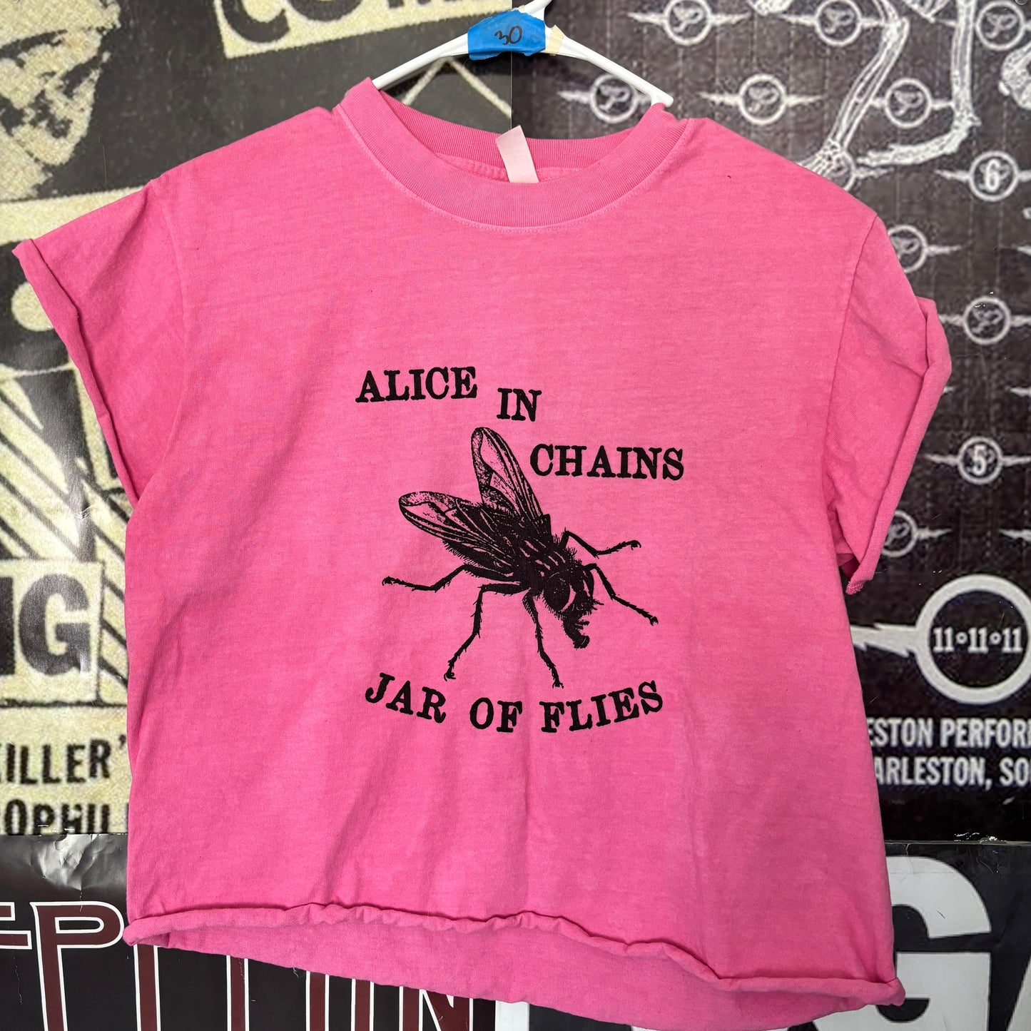 ALICE FLY pink cut off t-shirt SM/MED