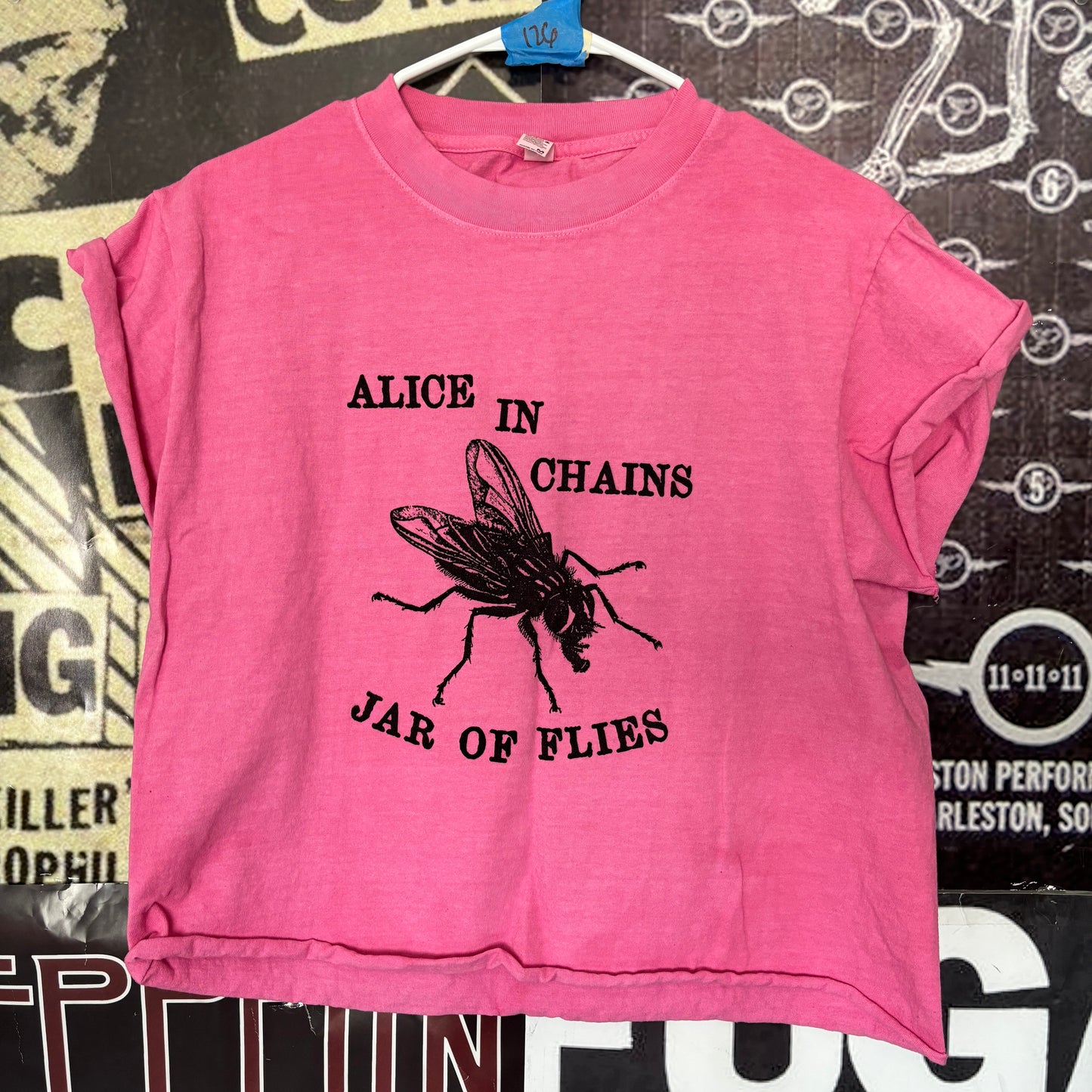 ALICE FLY pink cut off t-shirt SM/MED