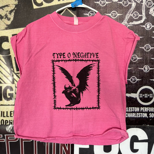 TYPE pink cut off t-shirt SM/MED