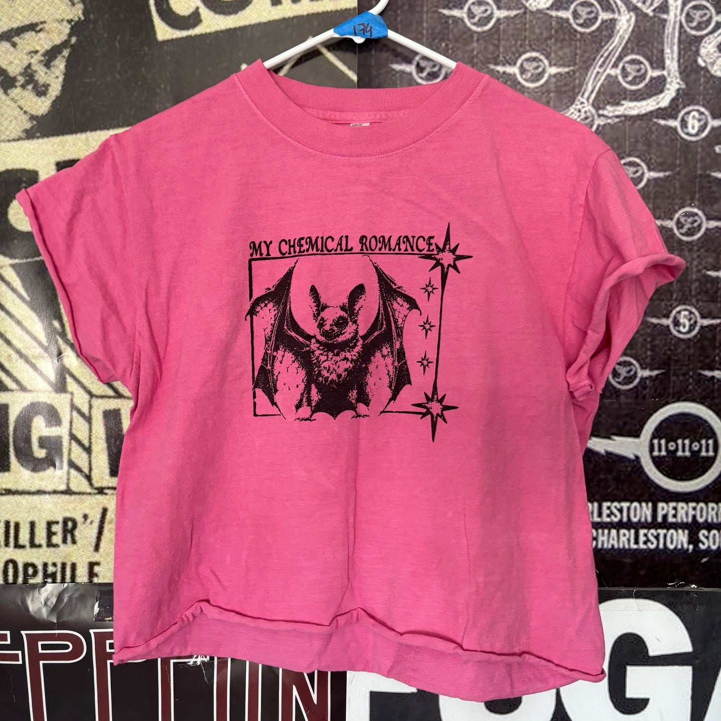 CHEMICAL pink cut off t-shirt SM/MED